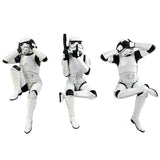 Three Wise Sitting Stormtroopers 11cm - 100