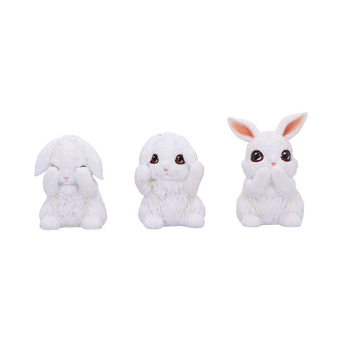 Three Wise Bunnies 9cm - 100