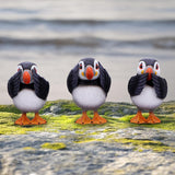 Three Wise Puffins 9cm - 100