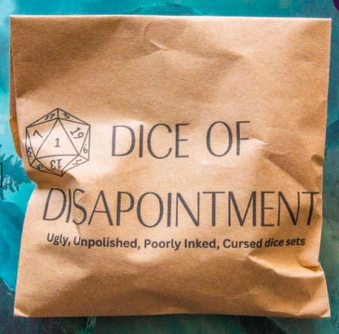 DICE GOBLIN - Dice of Disapontment  ( Cursed Dice set )