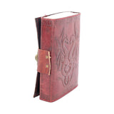 Double Dragon Leather Embossed Journal & Lock - 0