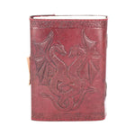Double Dragon Leather Embossed Journal & Lock - 0