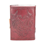 Double Dragon Leather Embossed Journal & Lock - 0