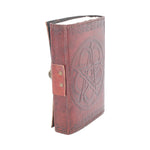 Pentagram Leather Embossed Journal & Lock - 7