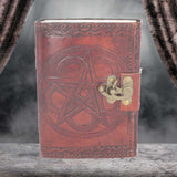 Pentagram Leather Embossed Journal & Lock - 7