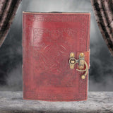 Pentagram Leather Journal w/lock 15 x 21cm - 0