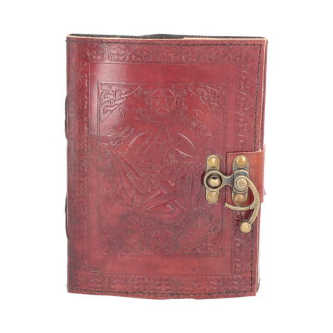 Pentagram Leather Journal w/lock 15 x 21cm - 0
