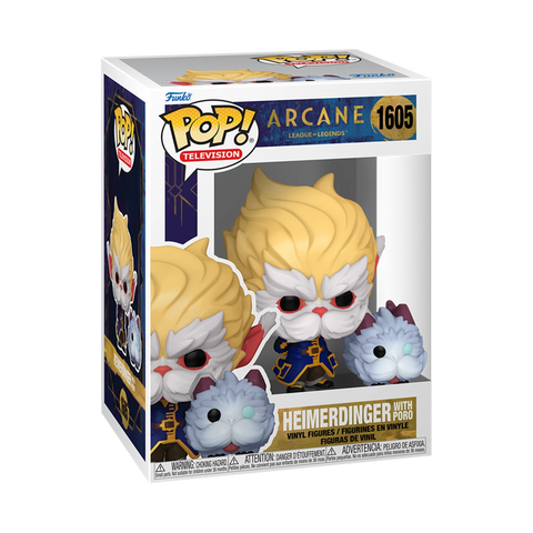 Funko Pop  Heimerdinger With Poro 1605 Arcane League Of Legends