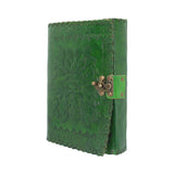 Greenman Leather Journal & Lock 25 x 18cm - 12