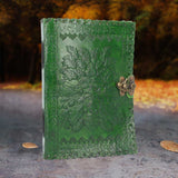 Greenman Leather Journal & Lock 25 x 18cm - 12