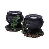 Ivy Cauldron Candle Holder 11cm (Set of 2) - 100