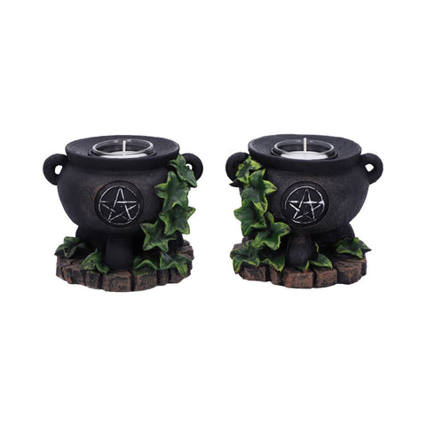 Ivy Cauldron Candle Holder 11cm (Set of 2) - 100