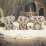 Three Baby Elephants 8cm - 100