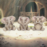 Three Baby Elephants 8cm - 100