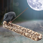 Raven Skull Incense Holder 25cm - 0