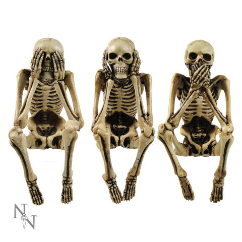 Three Wise Skeleton 10cm - 100