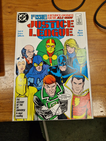 DC Comics All New Justice League #1 1st Issue May 1987 History Universe