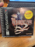 Resident Evil 2 (Sony PS1, 1998) Complete & Tested Black Label w/ Reg Card