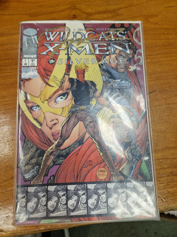 Wildcats/X-Men: The Silver Age #1, 1997, Marvel/Image Comic Signed By Jim Lee