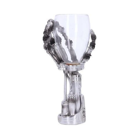 Terminator 2 T-800 Hand Goblet Wine Glass Official Merchandise Judgment Day SECOND HAND BUT NEVER USED