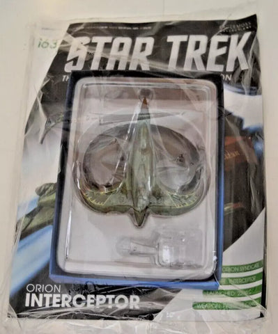 EAGLEMOSS STAR TREK #163 ORION INTERCEPTOR NEW WITH MAGAZINE SEALED IN BAG