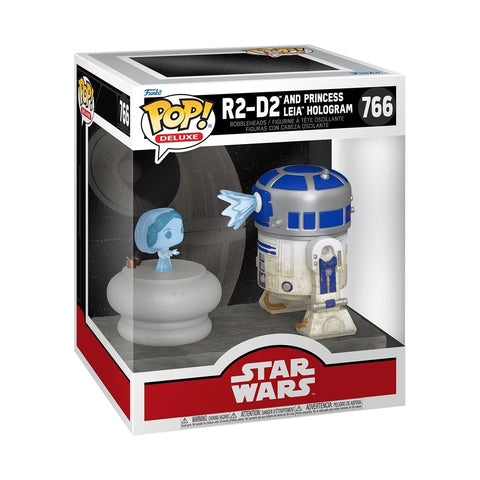 Funko POP! Deluxe: SWS9 - R2-D2 With Leia - Star Wars - Collectable Vinyl Figure