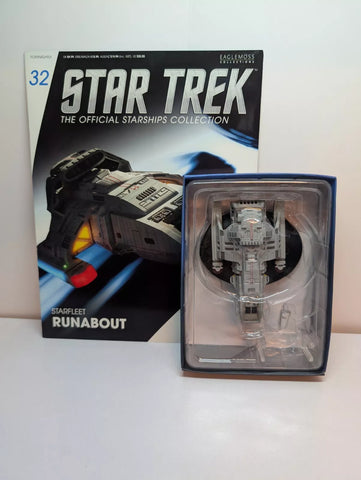 Eaglemoss Star Trek Starships #32 Starfleet Runabout with Magazine