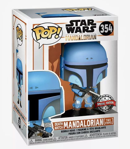 FUNKO POP! Star Wars The Mandalorian Death Watch Mandalorian (Two Stripes) #354