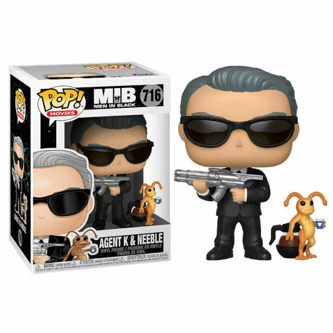 MEN IN BLACK AGENT K & NEEBLE 3.75" POP MOVIES VINYL FIGURE FUNKO 716