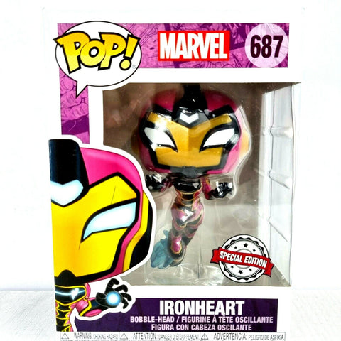 Ironheart 687 Special Edition Funko Pop Marvel Bobble Head Figurine Boxed