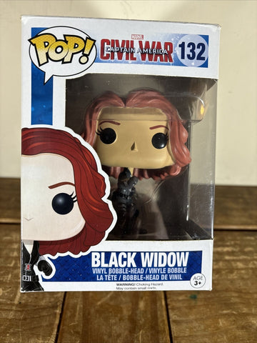 Funko Pop! Vinyl Marvel Captain America Civil War Black Widow 132