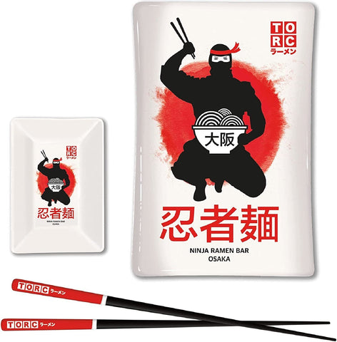 The Original Ramen Company Ninja Warrior Design Sushi Set - Officially Licensed