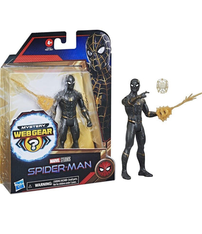 Spider-Man: No Way Home: Web Gear Action Figure: Spider-Man Black & Gold Suit