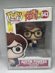 #643 Austin Powers - Austin Powers Funko POP - Includes POP Protector Damaged box