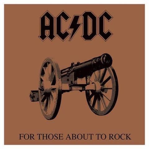 AC/DC (For Those About to Rock Album Cover Canvas Print, Multi-Colour, 40 x 40 cm