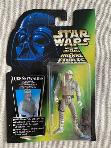 Star Wars Power Of The Force Luke Skywalker Hoth Gear Outfit Kenner Tri logo