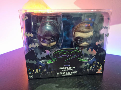 Rare Batman Forever Batman & Robin Collectible Set Cosbaby Hot Toys New Unopened