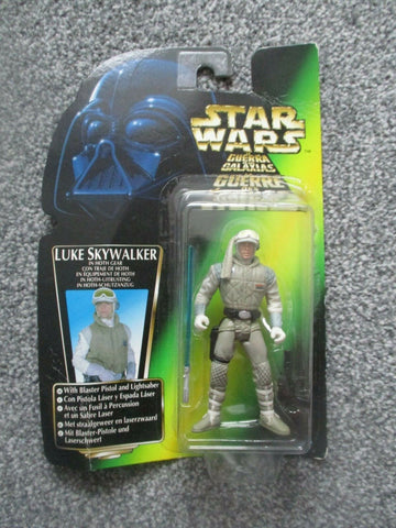 Kenner Star Wars Potf2 Green Card Trilogo Luke Skywalker Hoth Gear Figure