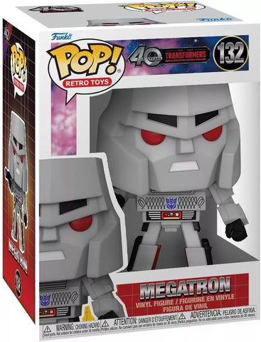 40 YEARS TRANSFORMERS MEGATRON 3.75" POP VINYL FIGURE FUNKO RETRO TOYS 132