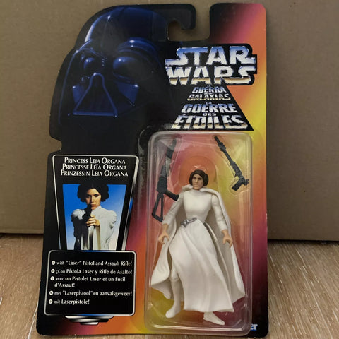 Star Wars Princess Leia Power of the Force Action Figure Kenner Tri Logo Sealed