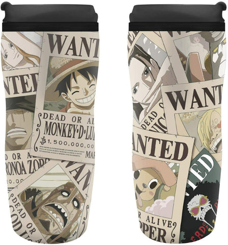 One Piece Luffy Wanted Tumbler Travel Mug Thermos Bottle ABYstyle-