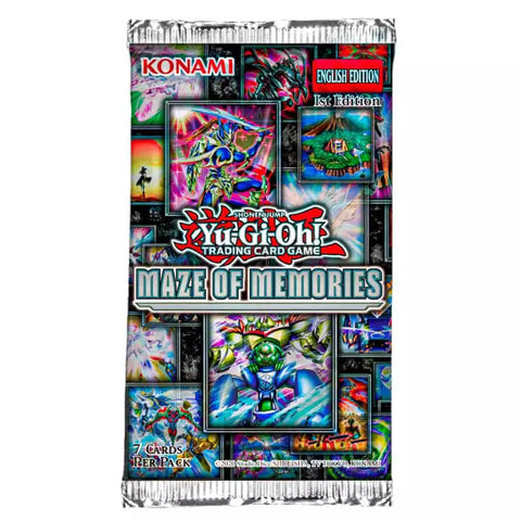 YuGiOh TCG Maze of Memories 1st Edition Booster Pack