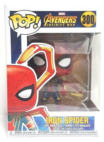 Funko Pop Iron Spider # 300 Marvel Avengers Infinity War Vinyl Figure Brand New