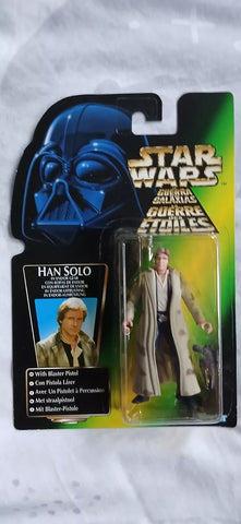 Kenner Star Wars The Power of The Force Han Solo in Endor Gear Action Figure New