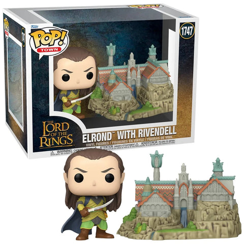 Funko The Lord of the Rings Elrond with Rivendell Pop Town 1747
