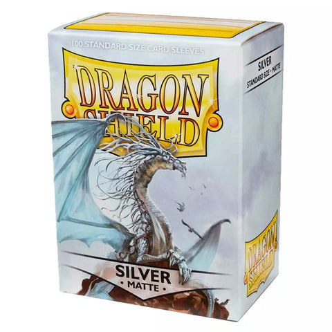 Dragon Shield Card Sleeves - Silver , Pack of 100