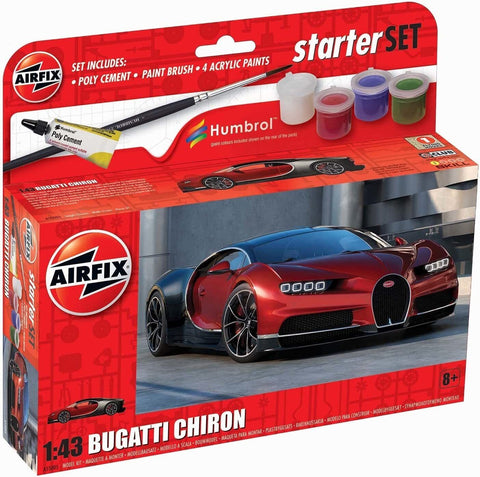 Airfix Small Starter Set Bugatti Chiron Model