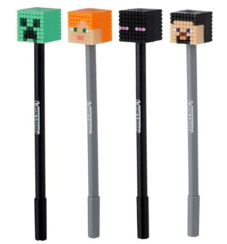 Minecraft Fine Tip Pen Black Ink Back To School Novelty Party Bag Stocking Gift (1 pen provided)