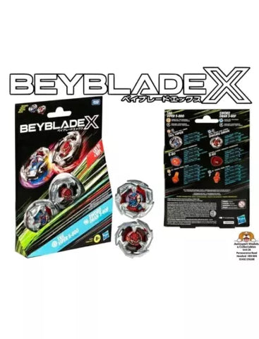 Beyblade X Tail Viper 5-80O & Sword Dran 3-60F battle top set by Takara Tomy