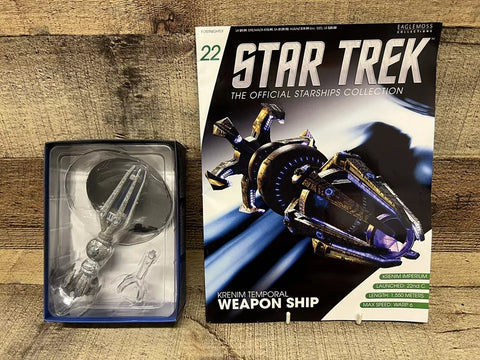 star trek eaglemoss ship.22 KRENIM TEMPORAL WEAPON Ship